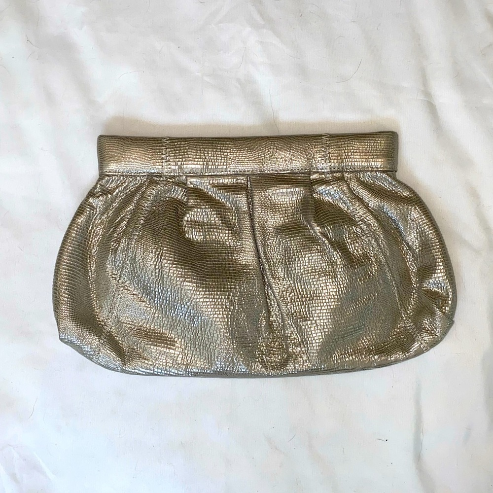 Club Monaco Chrome Clutch